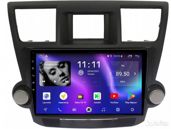 Магнитола для Toyota highlander U40