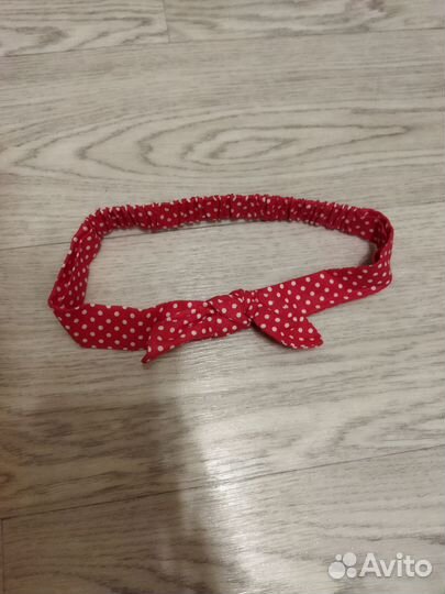 Повязка на голову, ободок с бантиком