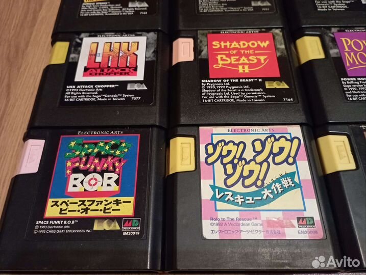 Катриджи sega лицензия