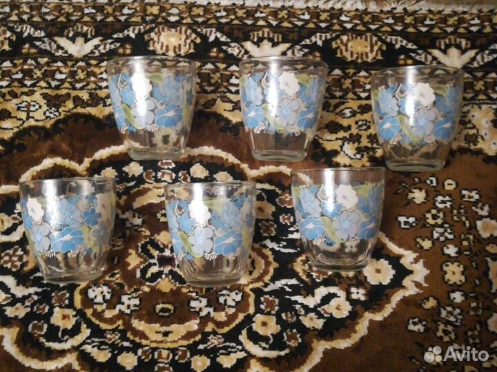 Стаканы 6 шт. Новые. Турция. Стекло толстое