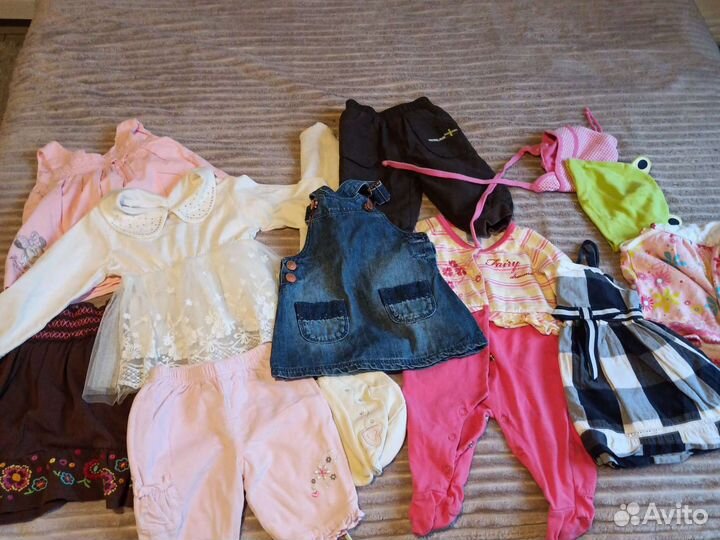 Пакет фирменных вещей на девочку 62 68