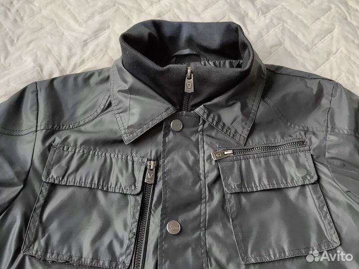 Черная ветровка мужская куртка легкая 46 S