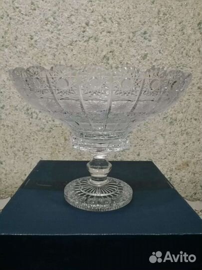 Ваза хрустальная для фруктов от Glasspo