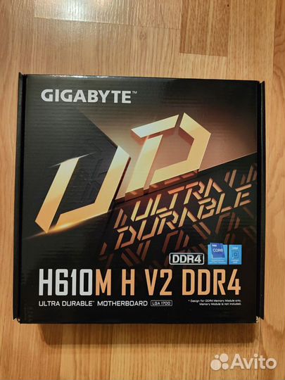 Комплект Gigabyte H610M Ddr4 + i5-12400F New