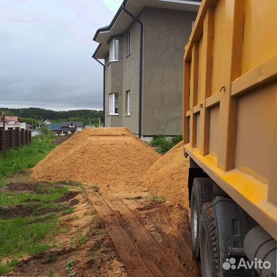 Песок карьерный с доставкой