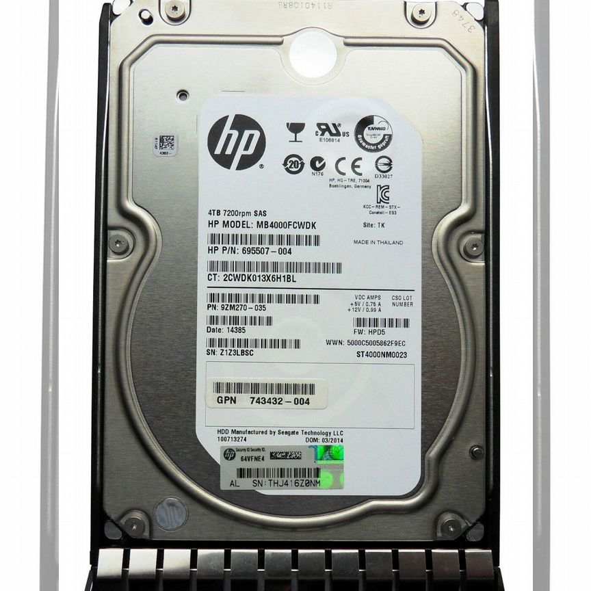 [ST4000NM0023] Жесткий Диск Hp 4tb Mb4000fcwdk Sas 3.5 Hdd St4000nm0023