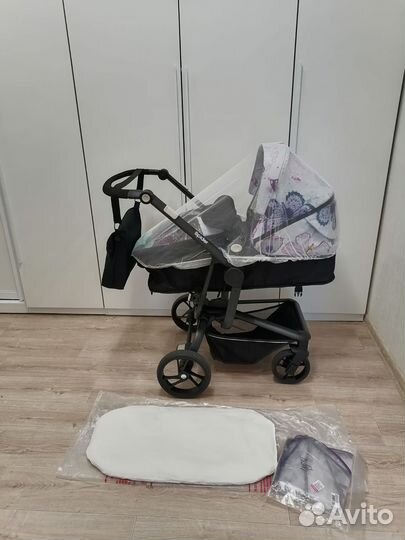 Коляска 2 в 1 babyton +автолюлька (лёгкая)