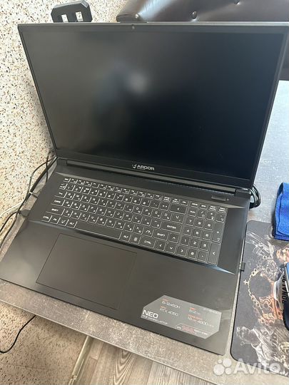 Игровой ноутбук ardor gaming neo 17.3 новый
