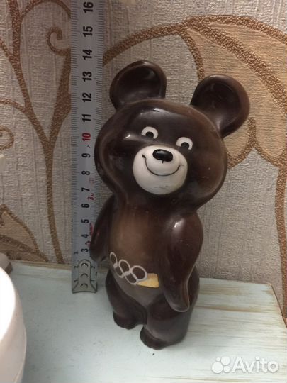 Олимпийский мишка фарфор