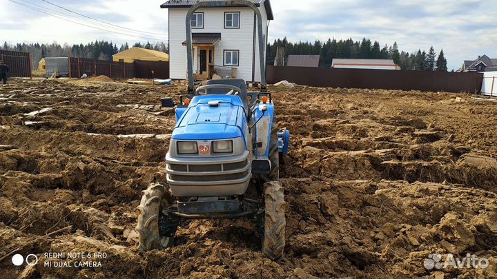 Культивация и вспашка земли,посев газона