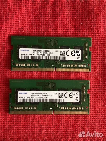 Память для ноутбука DDR4 8GB (4x2) 3200Mhz