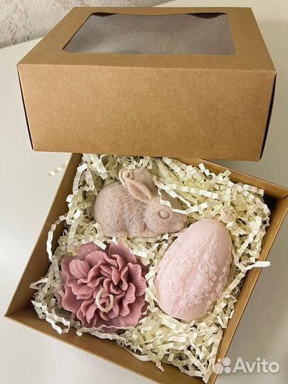 Пасхальный набор свечей ручной работы