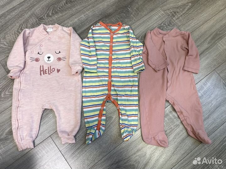 Вещи на девочку пакетом до года