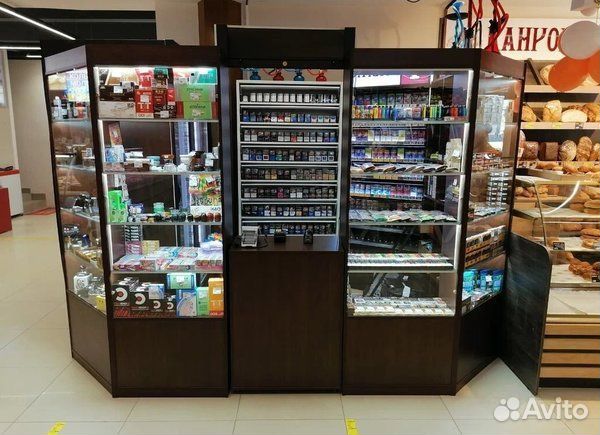 Табачный магазин в прикассовой зоне