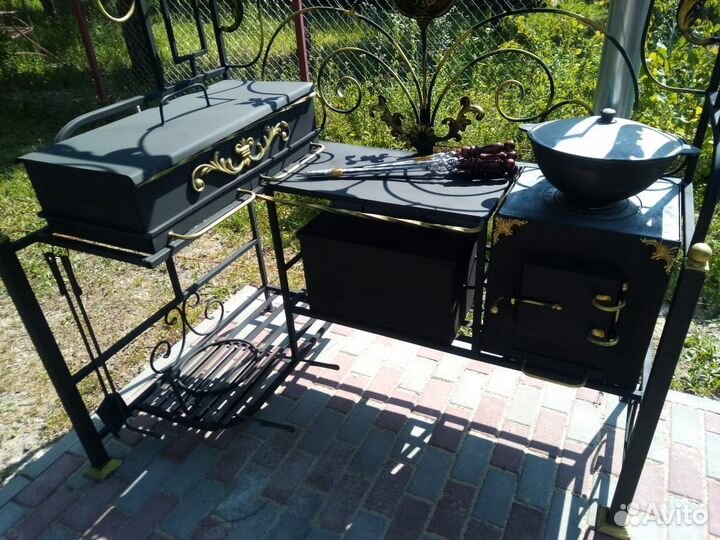 Мангал с крышей