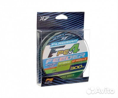 Шнур Flagman PE Hybrid F4 Feeder Green 300м 0,16мм