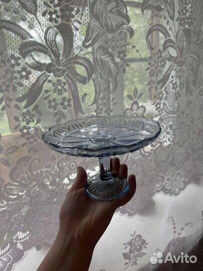Ваза для фруктов хрусталь СССР