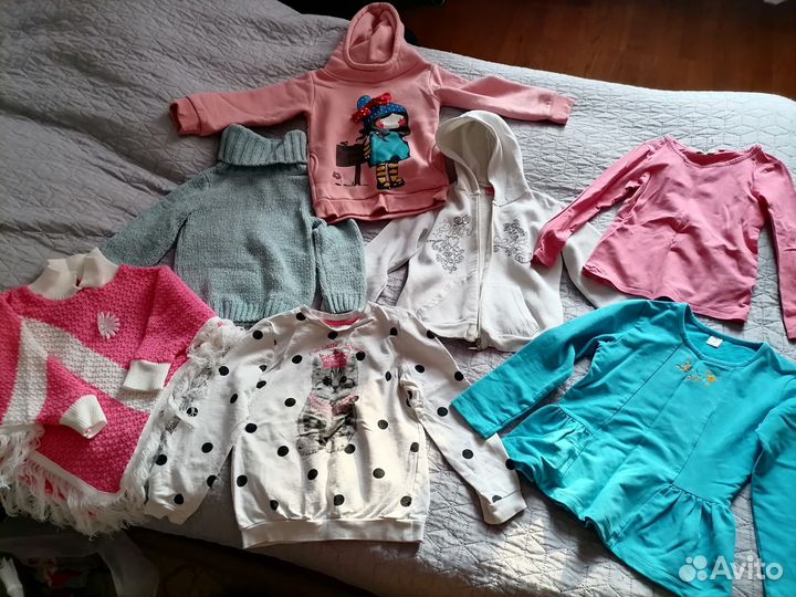 Вещи пакетом на девочку 116-122р