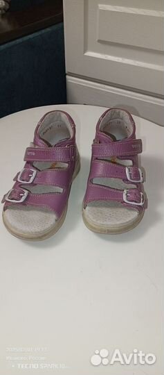 Сандалии для девочки 22 размер