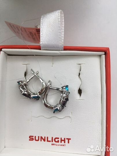 Серебряные серьги новые