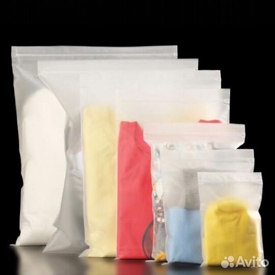 Пакеты зип лок с бегунком матовые 35х45