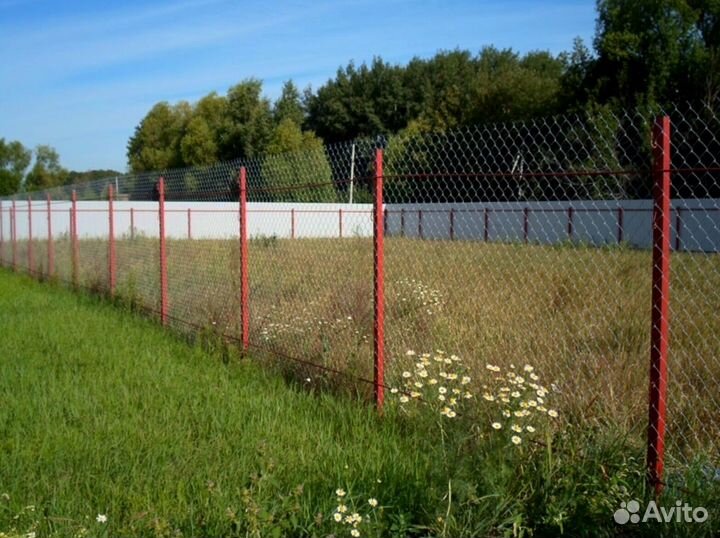 Забор из профнастила с установкой