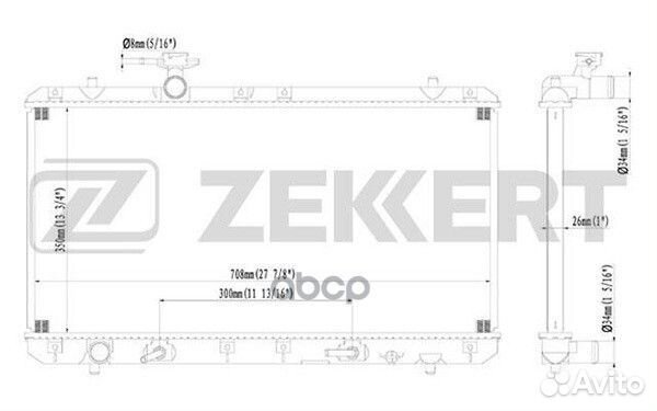 Радиатор охл. дв. Suzuki Liana (ER RH) 02- mk