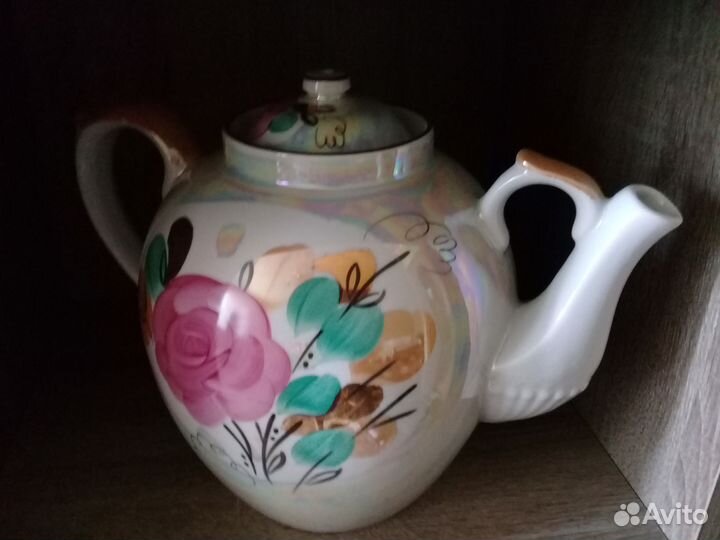 Дулёво фарфор Чайник Русский 4.5 л Новый