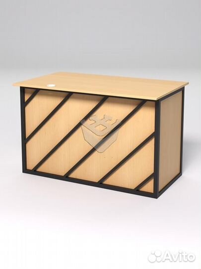 Стол однотумбовый офисный С-06А (левосторонний) &q