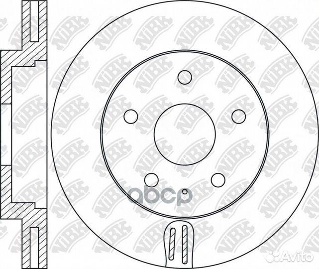 Диск тормозной mazda CX-5 11- RN2073 RN2073 NiBK