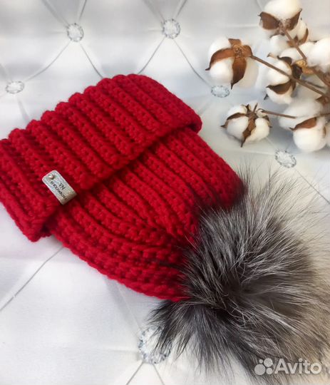 Шапка и снуд ручной работы