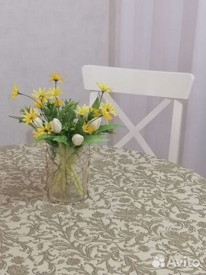 Скатерть круглая + 6 салфеток