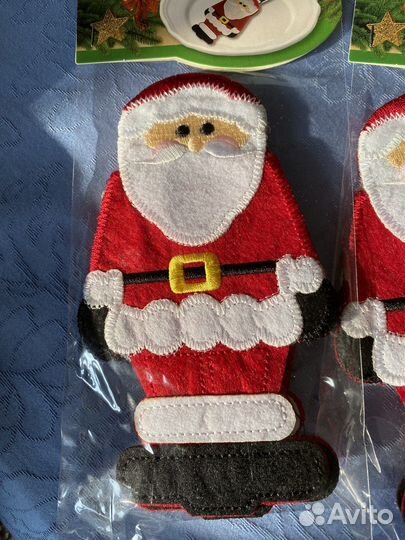 Конверт для столовых приборов «Дед Мороз» 2 шт