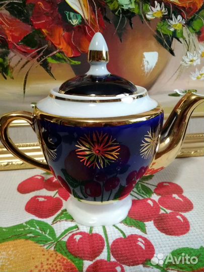 Сервиз кобальтовый СССР, винтаж