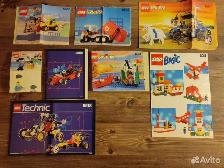 Продам lego-инструкции, альбомы, рекламки