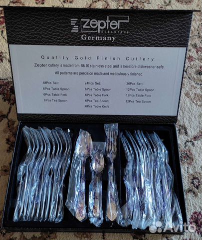 Набор столовых приборов новый