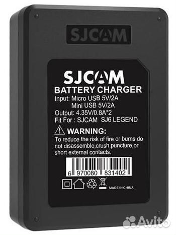 Зарядное устройство для двух аккумуляторов SJ6