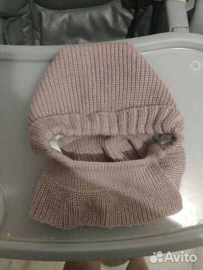 Шапка-шлем для новорожденных осень