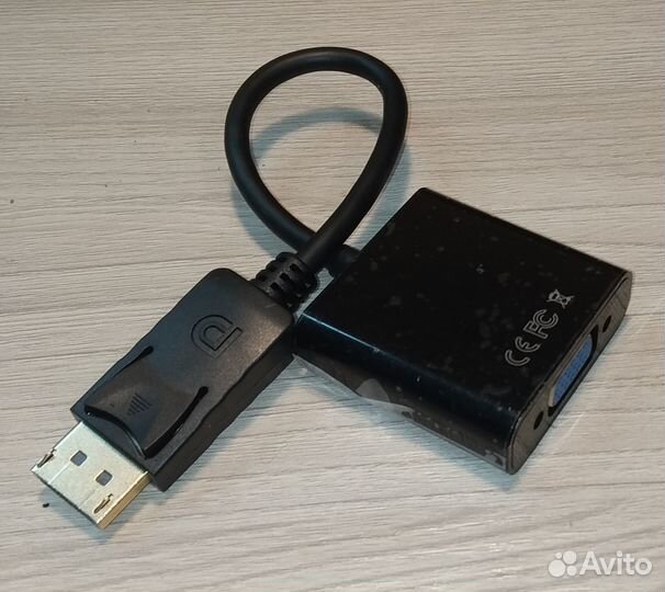 Адаптер переходник с DisplayPort на VGA без аудио