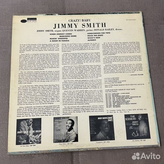 Jimmy Smith - Crazy Baby Blue Note