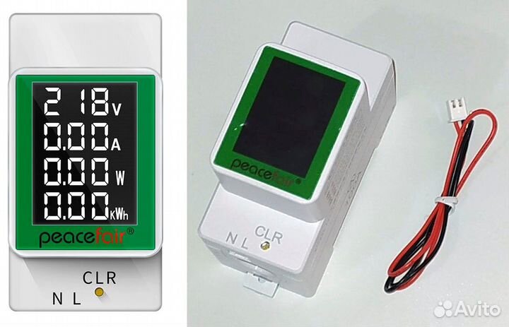Ваттметр в розетку, ваттметр на рейку. На 220 В