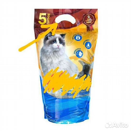 Пакеты с дизайном для кошачьего наполнителя