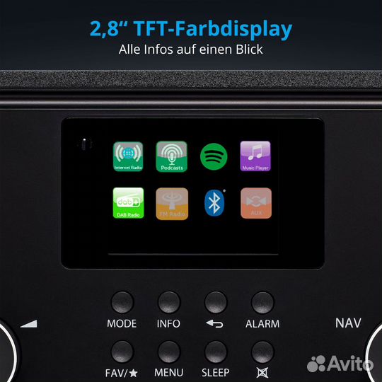 Интернет радио medion + FM+Bluetooth Германия