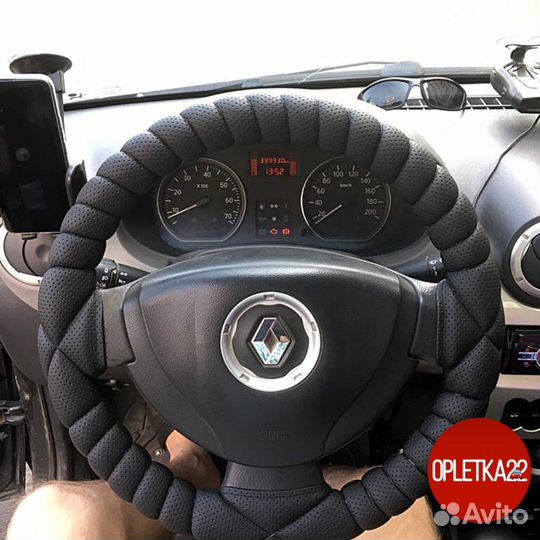 Оплетка руля экокожа