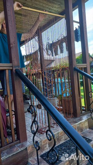 Деревянная занавеска