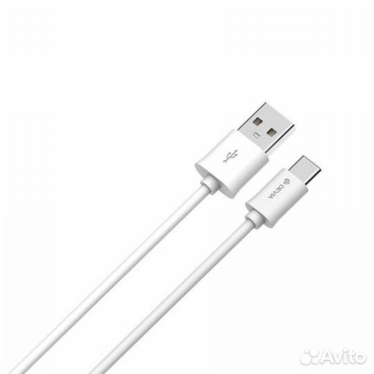 Кабель Devia USB Type C Smart Cable - White