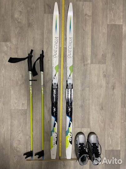Беговые лыжи 120 Quechua, ботинки и палки