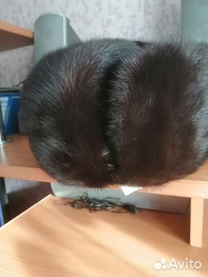 Норковая шапка мужская ушанка