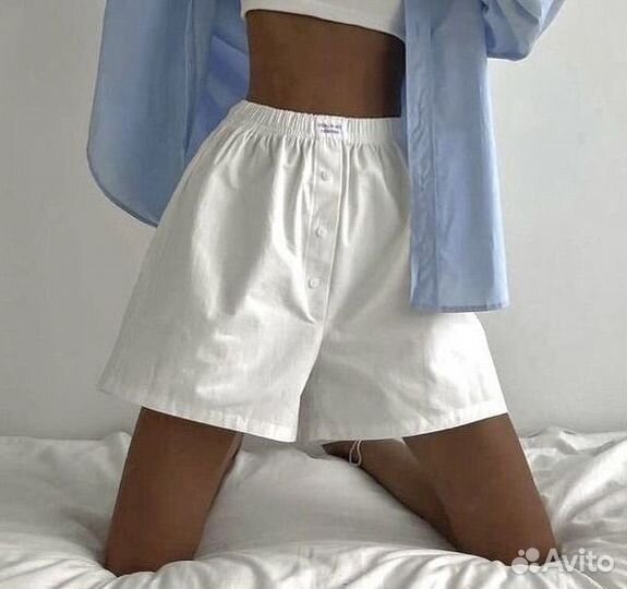 Шорты из сатина