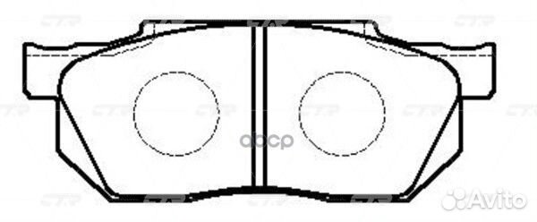 Колодки тормозные, передние (Старый ckho50) GK0